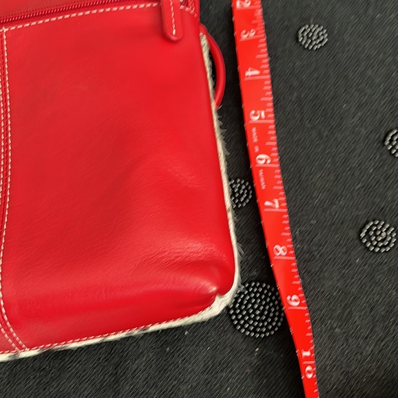 Leather and calf crossbody bag EUC - Picture 5 of 9